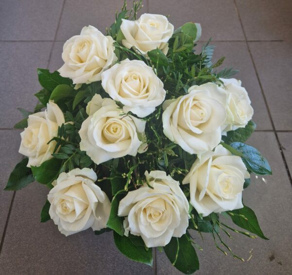 Bouquet roses blanches